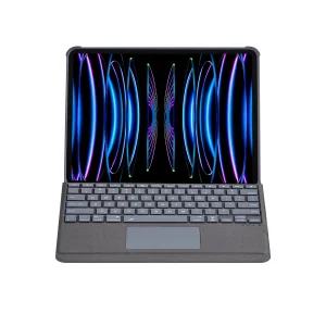 T5509d İpad Pro 12.9 (2022) Kılıf Palermo Ledli Klavyeli Standlı Tablet Kılıfı - Siyah