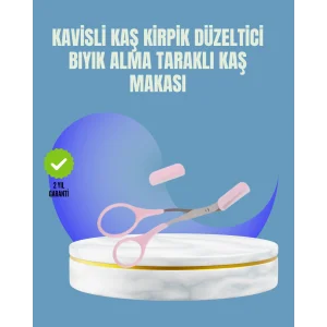 Tarak ve Fırça Başlıklı Kaş Şekillendirme Makası