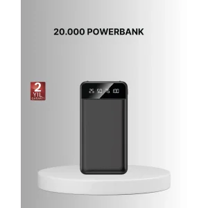 Taşınabilir 20.000 mAh Hızlı Şarj Powerbank 4 Çıkışlı