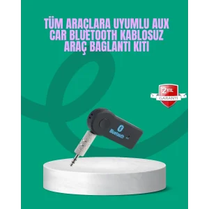 Taşınabilir Bluetooth AUX Araç Müzik ve Konuşma Kiti