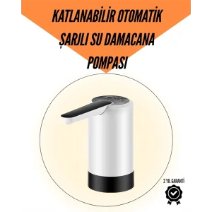 Taşınabilir Şarjlı Damacana Su Pompası Hijyenik Tasarım