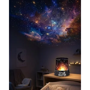 Tavana Yıldız Yansıtan Projeksiyon Gece Lambası USB Çalışan