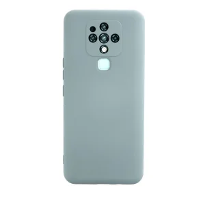 Tecno Camon 16 Kılıf Nano İçi Kadife Silikon - Buz Mavisi