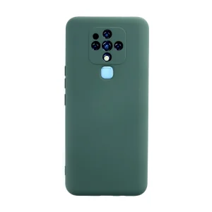 Tecno Camon 16 Kılıf Nano İçi Kadife Silikon - Koyu Yeşil
