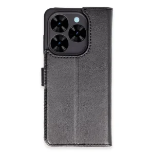 Tecno Spark Go 2024 Kılıf Trend S Plus Kapaklı Kılıf - Siyah