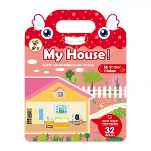 Tekrar Kullanılabilen İlk Sticker Kitabım My House