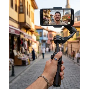Telefon Gimbal Stabilizer Video Sabitleyici Vlog Çekim Aparatı