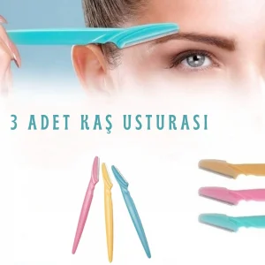Tinkle Kaş Usturası 3lü Set - Mükemmel Kaşlar İçin Hassas ve Etkili Aracınız