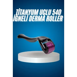 Titanyum Uçlu Derma Roller 540 İğneli 1 mm Gözenek Azaltıcı Akne İzlerine Uygun
