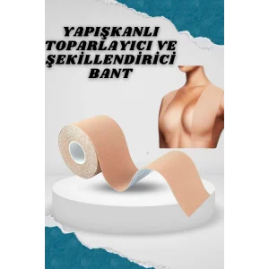 Toparlayıcı Göğüs Bandı Şekillendirici Ten Rengine Uygun Esnek Hassas Ciltlere Uygun