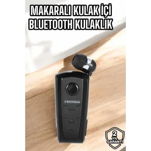 Tüm Telefonlara Uyumlu Mikrofonlu Titreşimli Makaralı Bluetooth Kulakiçi Kulaklık