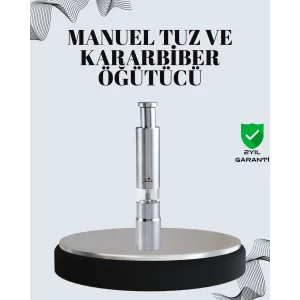 Tuz ve Kararbiber Öğütücü - Şeffaf Akrilik Hazne