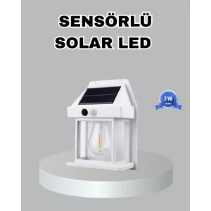 Üç Modlu Güneş Enerjili Duvar Lambası 1800mAh Bataryalı ve Hareket Sensörlü