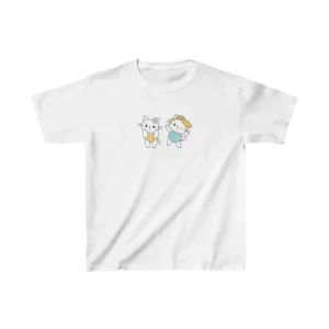 Unisex Çocuk Baskılı T-Shirt - Beyaz