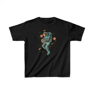 Unisex Çocuk Baskılı T-Shirt - Siyah