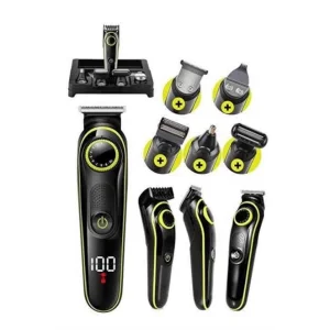 Unısex Çok Fonksiyonlu Bakım Seti Led Göstergeli Tıraş Makinesi Saç Sakal Vücut