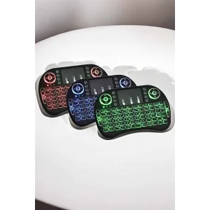 USB Bağlantılı Mini Q Klavye Işıklı Tüm Cihazlara Uyumlu