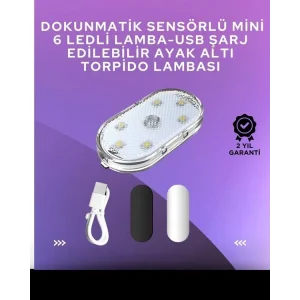 USB Şarjlı, 3 Saat Kesintisiz Çalışan Araba Atmosfer Işıkları