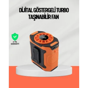 USB Şarjlı Güçlü Hız Ayarlı El ve Bel Fanı