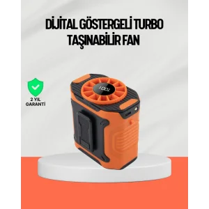 USB Şarjlı Güçlü Hız Ayarlı El ve Bel Fanı