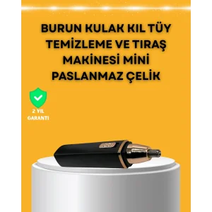 USB Şarjlı Sessiz Burun ve Kulak Kılı Temizleme Cihazı