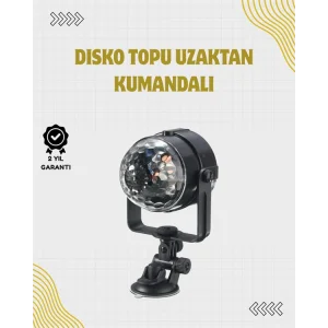 Uzaktan Kumandalı, Ses Kontrollü LED Disko Işığı - Parti ve Kulüpler İçin