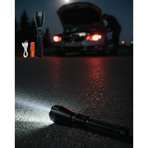 Uzun Ömürlü Bataryalı Şarjlı El Feneri Güçlü LED Aydınlatma