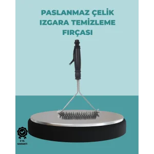 Uzun Saplı Paslanmaz Çelik Izgara Temizlik Fırçası