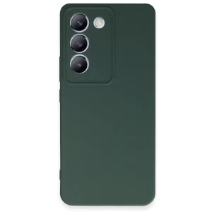 Vivo V30 Lite 4g Kılıf First Silikon - Koyu Yeşil