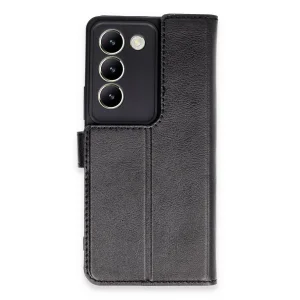 Vivo V30 Lite 4g Kılıf Trend S Plus Kapaklı Kılıf - Siyah