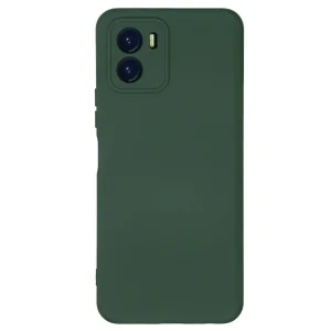 Vivo Y15s Kılıf Nano İçi Kadife Silikon - Koyu Yeşil