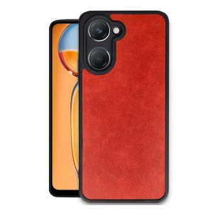 Vivo Y18 Kılıf Aras Deri Kapak - Kırmızı