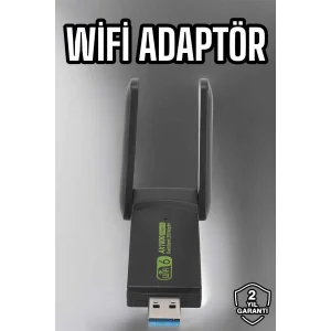 Wifi Adaptör Çift Bantlı Kablosuz Wifi Adaptörü