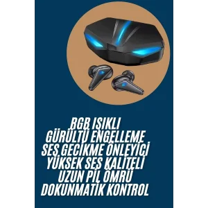 Wireless Gaming Kulaklık Mikrofonlu Bluetooth Oyuncu Kulaklığı