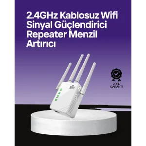 WPS Destekli 2.4GHz + 5GHz WiFi Sinyal Güçlendirici