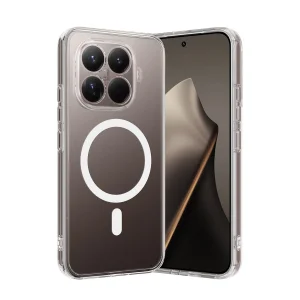 Xiaomi Mi 15t Pro Combo Sert Şeffaf Magsafe Kapak - Şeffaf