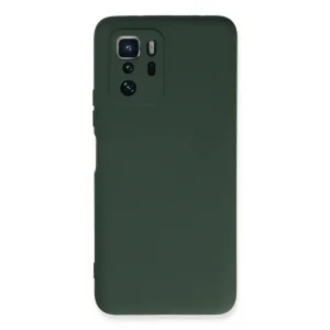 Xiaomi Poco X3 Gt Kılıf Nano İçi Kadife Silikon - Koyu Yeşil
