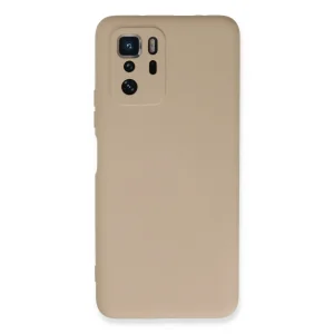 Xiaomi Poco X3 Gt Kılıf Nano İçi Kadife Silikon - Pudra