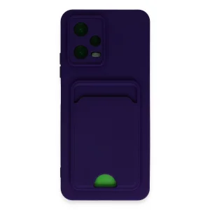 Xiaomi Poco X5 5g Kılıf Kelvin Kartvizitli Silikon - Derin Mor