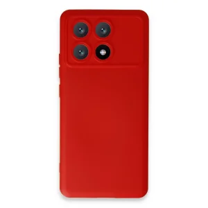 Xiaomi Poco X6 Pro Kılıf Nano İçi Kadife Silikon - Kırmızı