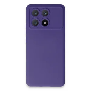 Xiaomi Poco X6 Pro Kılıf Nano İçi Kadife Silikon - Mor
