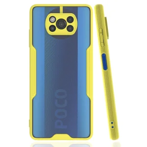 Xiaomi Pocophone X3 Kılıf Platin Silikon - Sarı