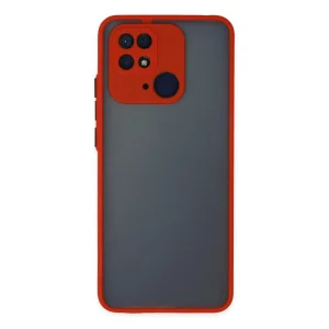 Xiaomi Redmi 10c Kılıf Montreal Silikon Kapak - Kırmızı