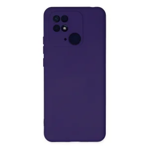 Xiaomi Redmi 10c Kılıf Nano İçi Kadife Silikon - Mor