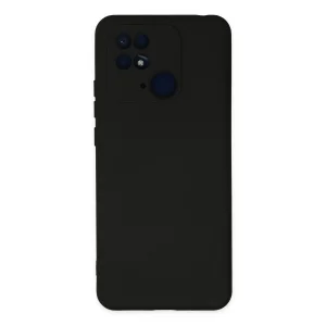 Xiaomi Redmi 10c Kılıf Nano İçi Kadife Silikon - Siyah
