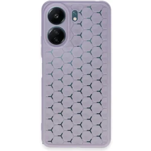 Xiaomi Redmi 13c Kılıf Petek Silikon Kapak - Lila