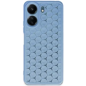 Xiaomi Redmi 13c Kılıf Petek Silikon Kapak - Mavi