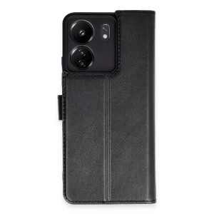 Xiaomi Redmi 13c Kılıf Trend S Plus Kapaklı Kılıf - Siyah