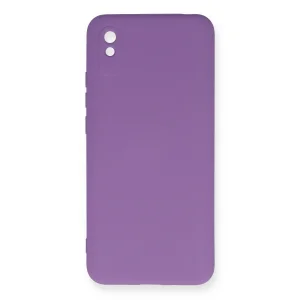 Xiaomi Redmi 9a Kılıf Nano İçi Kadife Silikon - Mor