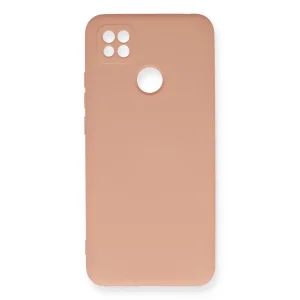 Xiaomi Redmi 9c Kılıf Nano İçi Kadife Silikon - Pudra